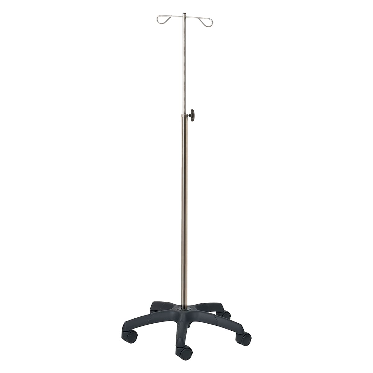 Infusion stand with 2 stainless steel hooks