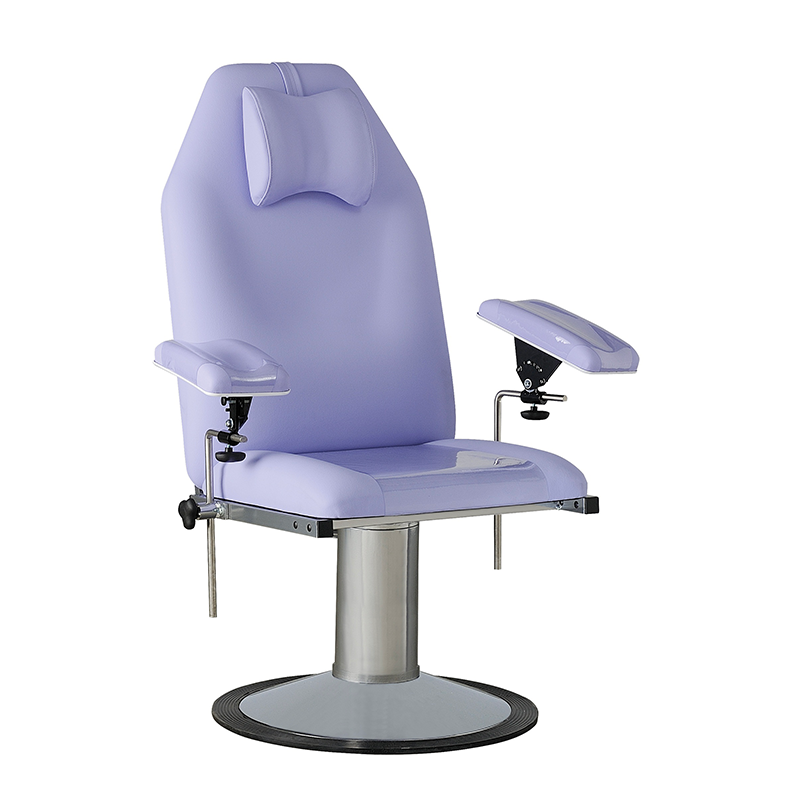Blood chair height 50cm, 2 sections, non-rotative, with blood test splints