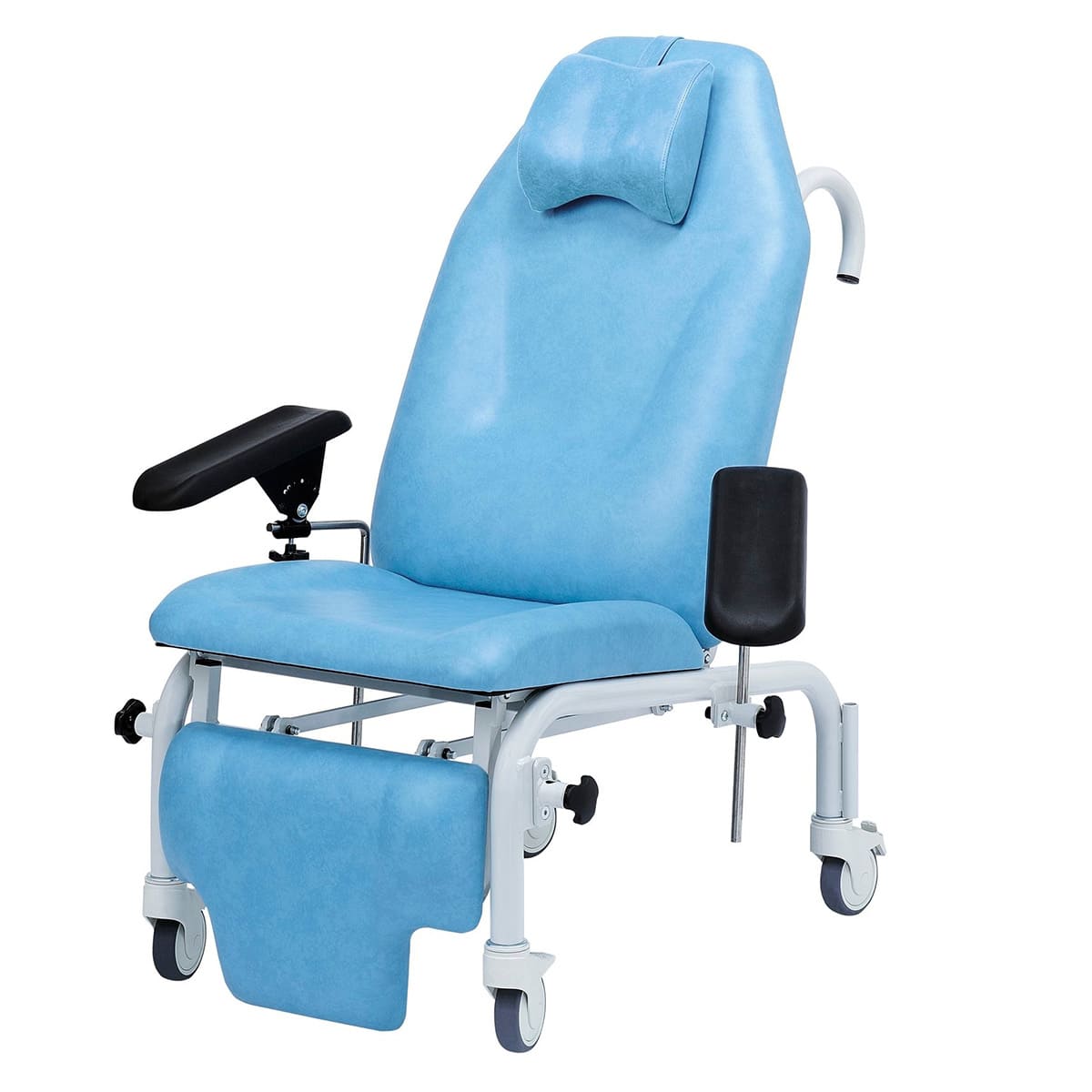 Blood chair height 50cm, 3 sections, non-rotative, with blood test splints