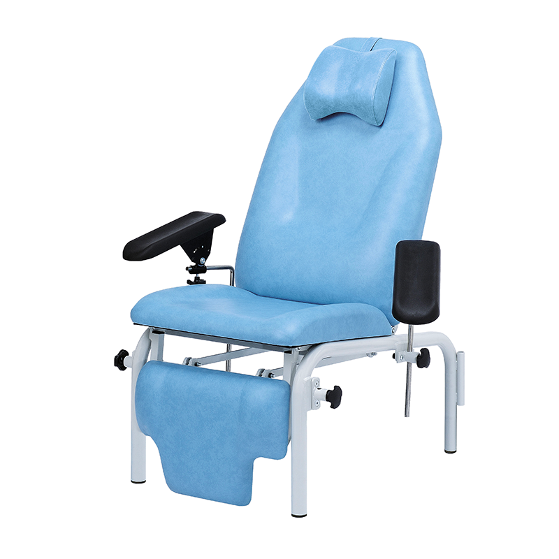 Blood chair height 50cm, 3 sections, non-rotative, with blood test splints