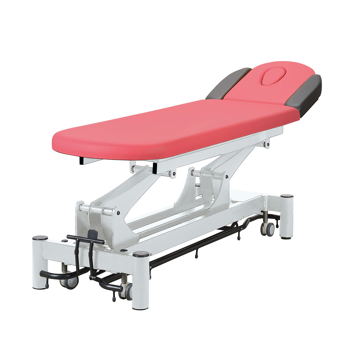 Physio/Osteo table 2 sections, with face hole, all around foot controller, 2 arm supports