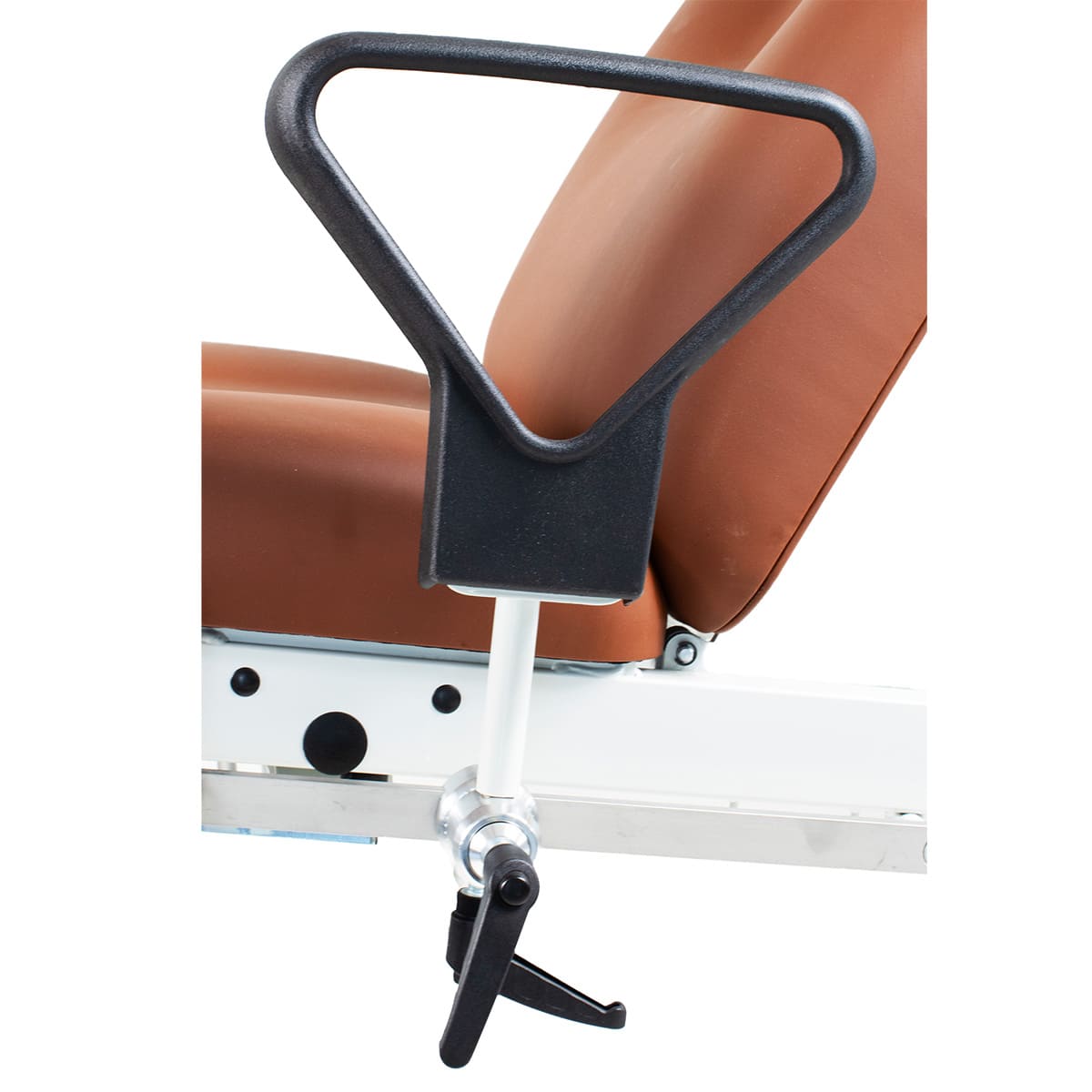Pair of armrests with clamps adaptable on rails 25x10