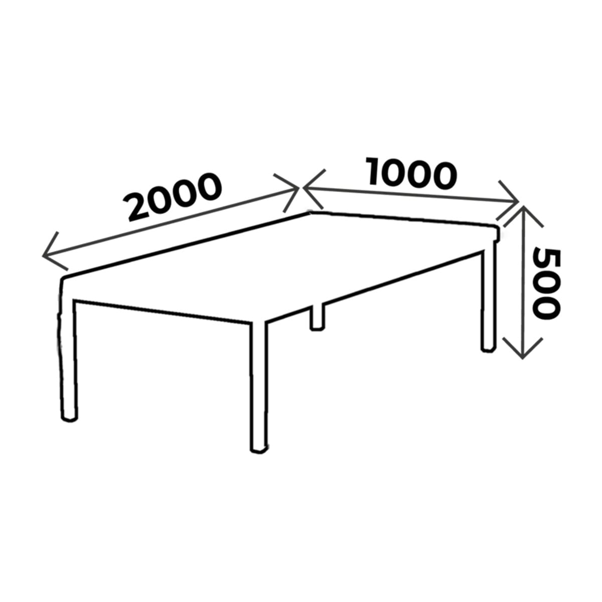 Table kiné/ostéo BOBATH, hauteur 50cm