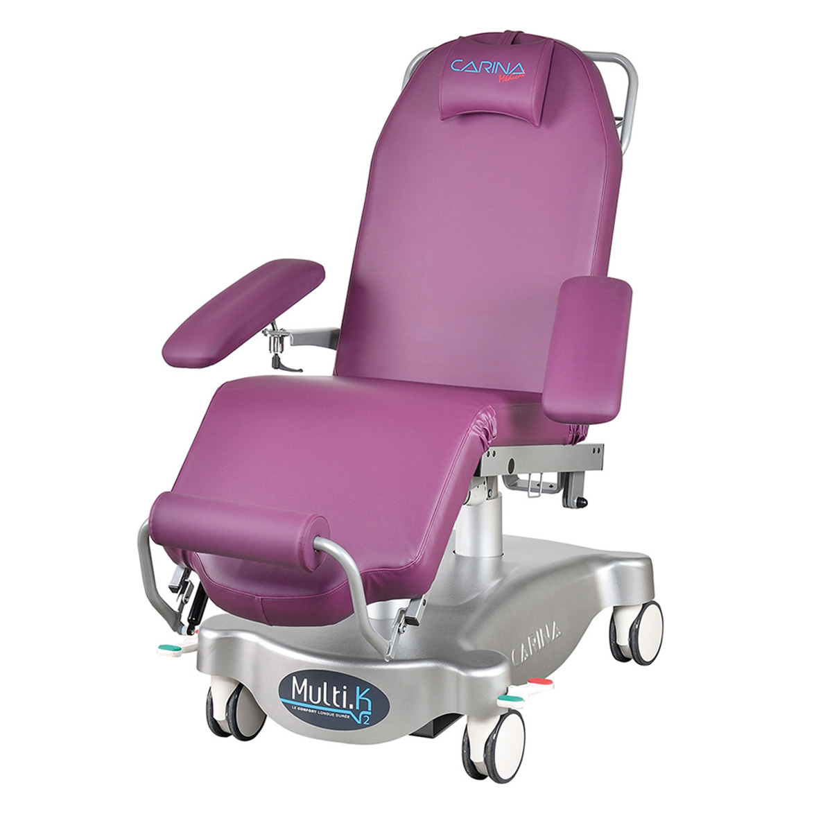 Fauteuil hémodialyse électrique largeur 60cm, télécommande