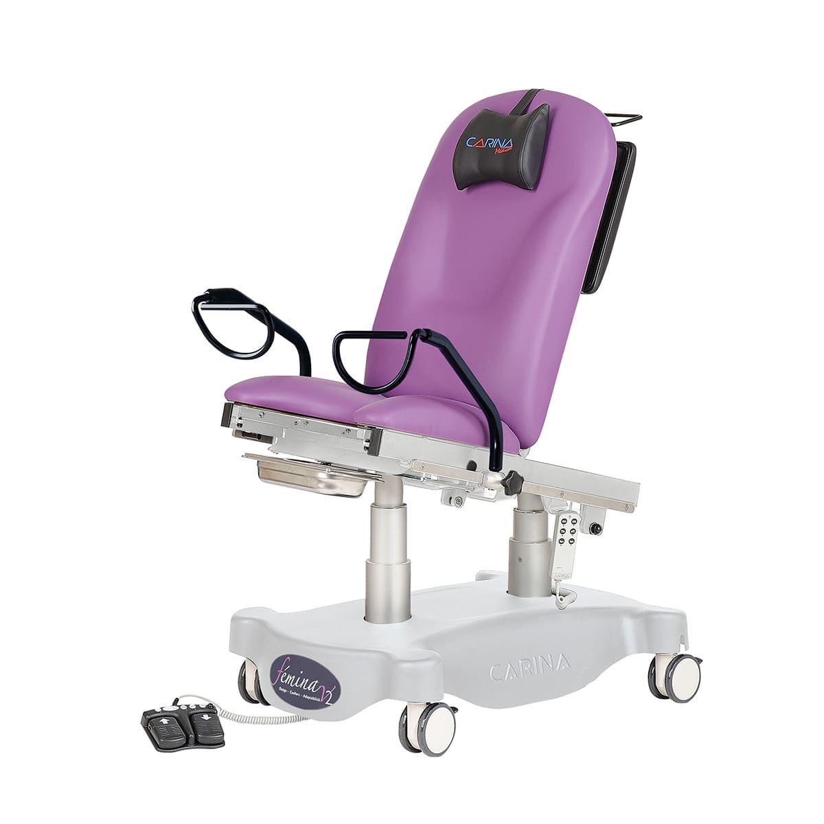 Gynaecological chair 2 sections with stirrups